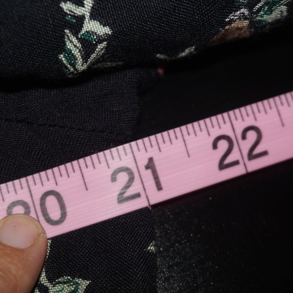 Vintage 80s Floral Midi Dress - Picture 7 of 8